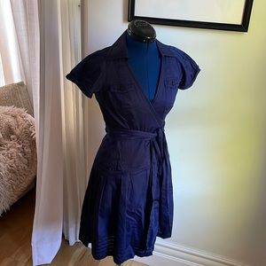 Blue wrap Diane bin Furstenberg dress